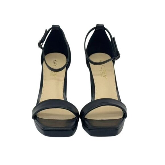 KAYLEEN / Nahlah-5 / Black / Platform / Chunky / Block Heels /  With Ankle - Picture 3 of 7